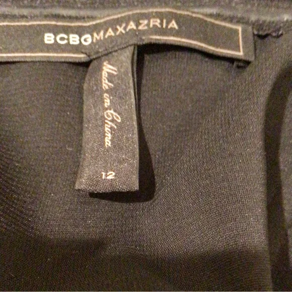 💕HOST PICK💕⬇️P.D.⬇️BCBG MaxAzria evening gown black background with multicolours - Picture 4 of 9